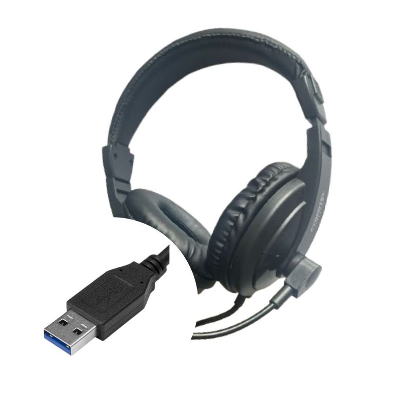 Audifono con entrada usb microfono