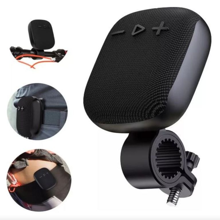 Parlante Bluetooth Portatil para Bicicleta y Moto - Negro
