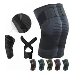 TIOZONEY - 1 Par Rodilleras Elásticas Deportivas Compresion Para Gym