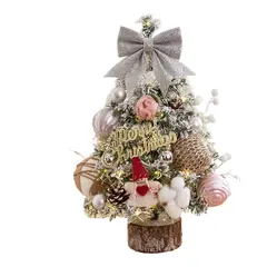 TIOZONEY - Decoración Navideña 45cm Árbol de Navidad Adorno de mesa