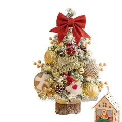 TIOZONEY - Decoración Navideña 45cm Árbol de Navidad Adorno de mesa