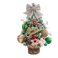 TIOZONEY - Decoración Navideña 45cm Árbol de Navidad Adorno de mesa