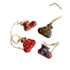 TIOZONEY - 4pcs Juego de adornos de Navidad