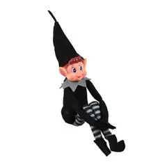 TIOZONEY - Muñeca de elfo navideño - Negro