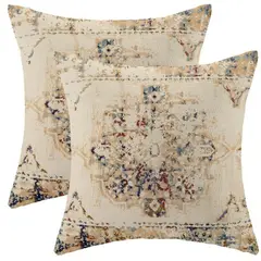 TIOZONEY - 2pcs Funda de almohada bordada19 x 19 pulgadas