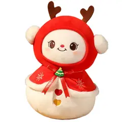 TIOZONEY - Muñeco de nieve navideño infantil - 18cm