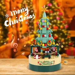 TIOZONEY - Kit de bloques de construcción de árbol de Navidad