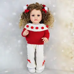 TIOZONEY - Muñeca bebe reborn vinilo de silicona juguetes para 55cm