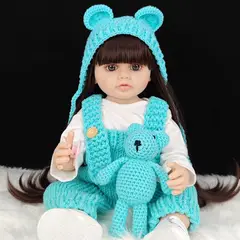 TIOZONEY - Muñeca bebe reborn vinilo de silicona juguetes para 55cm