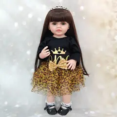 TIOZONEY - Muñeca bebe reborn vinilo de silicona juguetes para 55cm