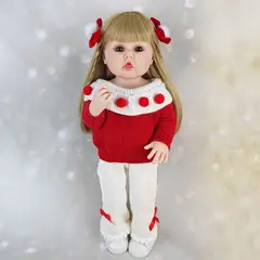 TIOZONEY - Muñeca bebe reborn vinilo de silicona juguetes para 55cm