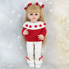 TIOZONEY - Muñeca bebe reborn vinilo de silicona juguetes para 55cm