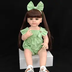 TIOZONEY - Muñeca bebe reborn vinilo de silicona juguetes para 55cm