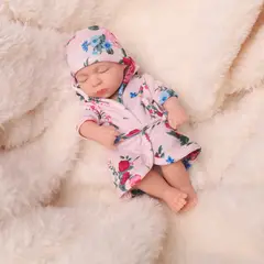 TIOZONEY - Muñeca bebe reborn vinilo de silicona juguetes para 19cm