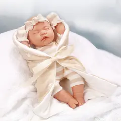 TIOZONEY - Muñeca bebe reborn vinilo de silicona juguetes para 30cm