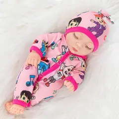 TIOZONEY - Muñeca bebe reborn vinilo de silicona juguetes para 30cm