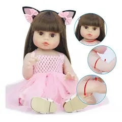 TIOZONEY - Muñeca bebe reborn vinilo de silicona juguetes para 48cm