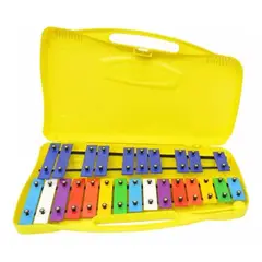 TIOZONEY - Metalófono Cromático Xilófono 25 Notas Con Maleta