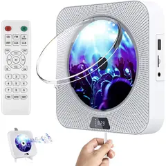 TIOZONEY - Reproductor de CD Bluetooth Pantalla LED