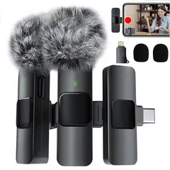 TIOZONEY - Micrófono Inalámbrico para Celular para iPhoneiPadAndroid