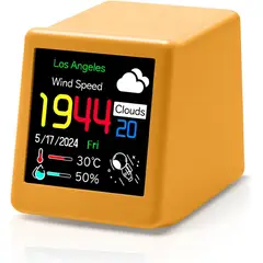 TIOZONEY - Reloj despertador con pantalla a color con clima