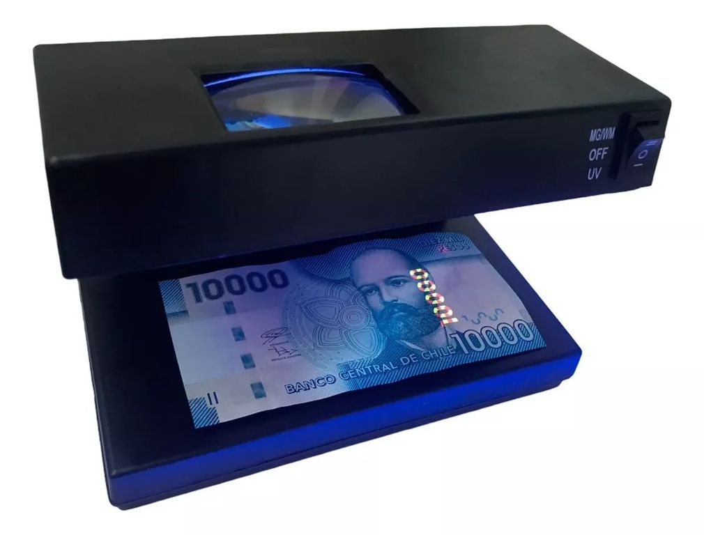 Detector De Billetes Falsos Luz Ultravioleta Maquina
