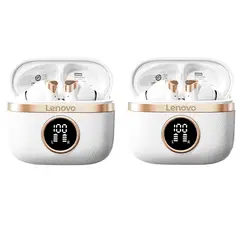 LENOVO - Set 2 Audífonos Clip TA240 TWS Bluetooth 5.4 Blanco
