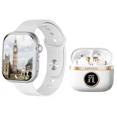 LENOVO - Audífonos TA240-Blanco BT54 y Toumi Watch S10 Pro-W