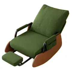 GENERICO - Silla Mecedora de Lujo Estilo Nórdico Verde
