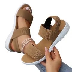 TIOZONEY - Sandalia Mujer -Café