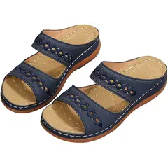 TIOZONEY - Sandalia Mujer -Azul