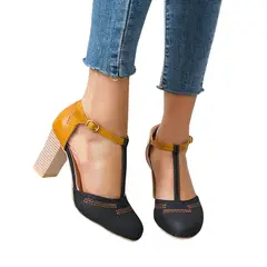 TIOZONEY - Zapatos de tacón para mujer