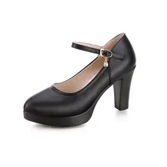 TIOZONEY - Zapatos de tacón negros para mujer