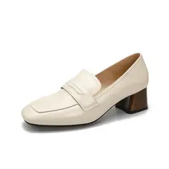 TIOZONEY - Zapatos de tacón grueso para mujer