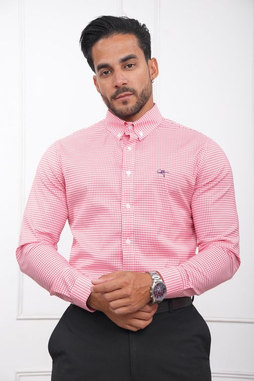CAMISA DE CUADROS VICHY MANGA LARGA