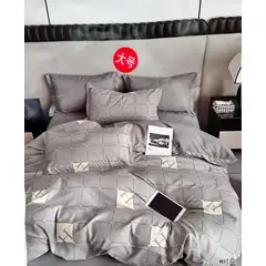 MINGDA - Set de Edredón QUEEN 5 Piezas 100% Algodón