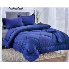 MINGDA - Set edredón Queen antiestrés de 5 pz 100% Algodón