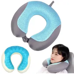 OEM - Almohada de Viaje en U Espuma Viscoelástica Soporte Cuello