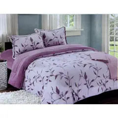 MINGDA - Set de Edredón 2 pz piel de ángel con piel 5 piezas 100% Algodón