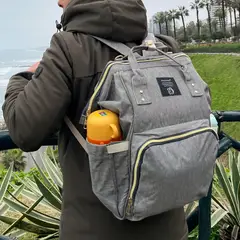 GENERICO - Mochila Pañalera Gray Love