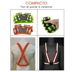 GENERICO - 2 Chaleco Ajustable Seguridad Reflectivo Ciclista Moto