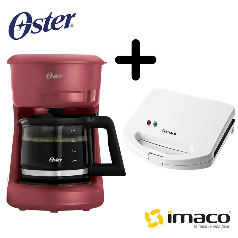 Combo Cafetera 5 tzas BVSTDCS51R + Sandwichera Ist 101