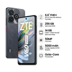 ZTE - CELULAR Blade V60 Smart 6.6" 4GB 256GB 50MP Negro