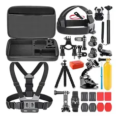 OEM - Kit Accesorios para Camaras deportivas Gopro - Maletin 30 piezas