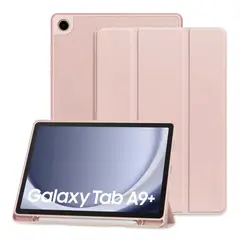 GENERICO - Funda Smart Case Portapencil Para Samsung A9 Plus 11" - ROSADO