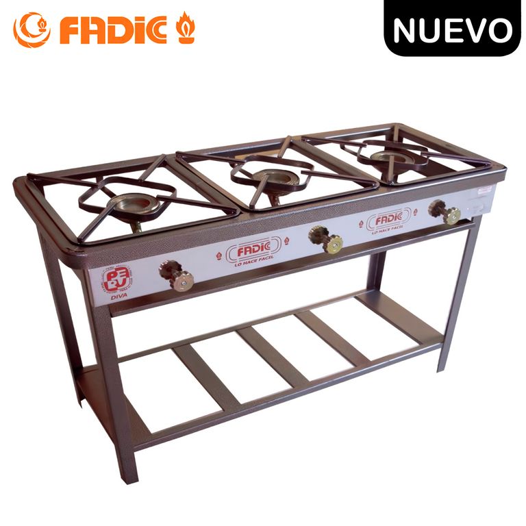 Cocina Semi Industrial 3 Hornillas N° 3 FSI03-23