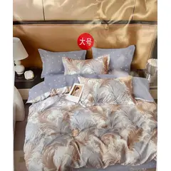 MINGDA - Set de Edredón QUEEN de 5 Piezas 100% Algodón