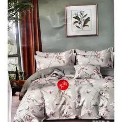 MINGDA - Set de Edredón QUEEN de 5 Piezas 100% Algodón