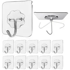 GENERICO - GANCHOS ADHESIVOS X 10UNID