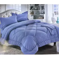 MINGDA - Set edredón Queen antiestrés de 5 pz 100% Algodón